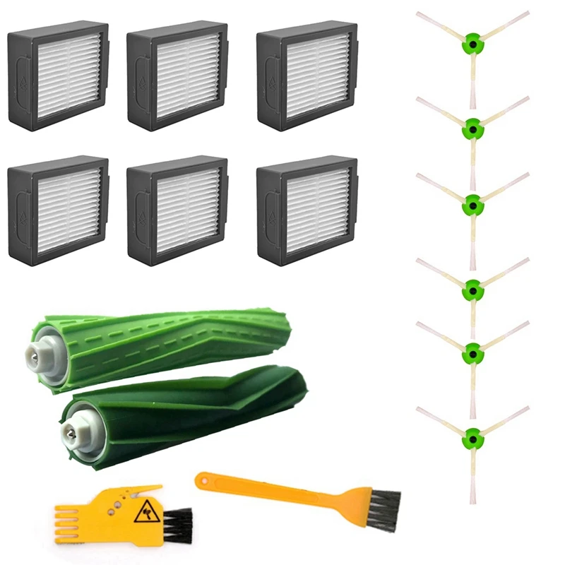 

Hepa Filter+Side Brush+ Roll Brush Hepa Filter Replacement For Irobot Roomba I3 I7 E5 E6 Robot Vacuum Cleaner Spare