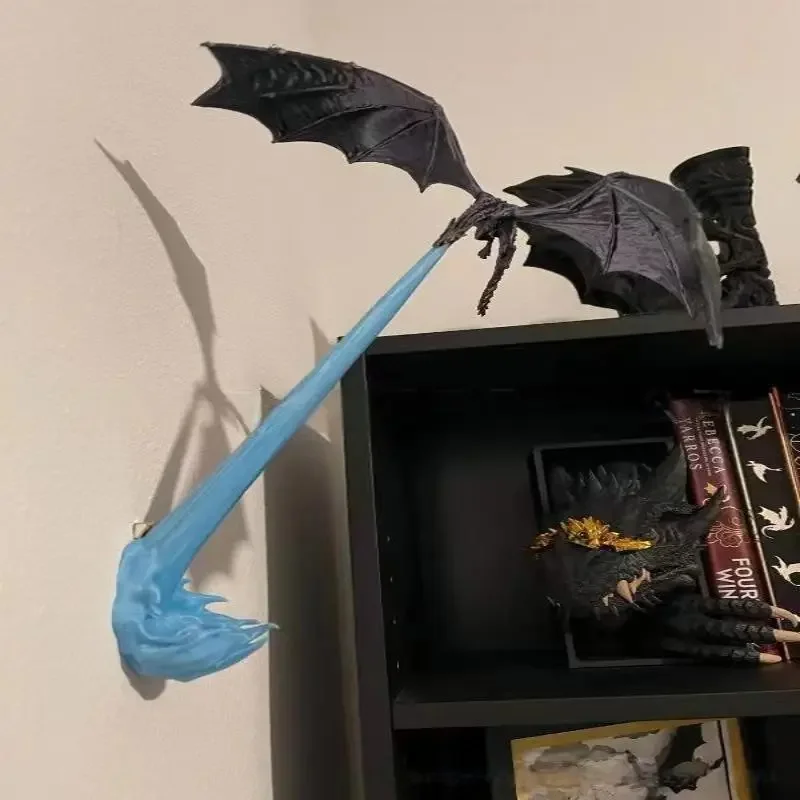 Книжная полка с драконом и пламенем креативное украшение для книг распылителем