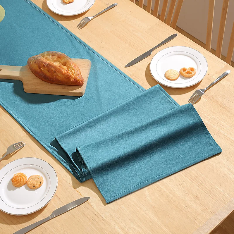 Однотонный настольный флаг для китайской спальни простой декор кровати Лидер