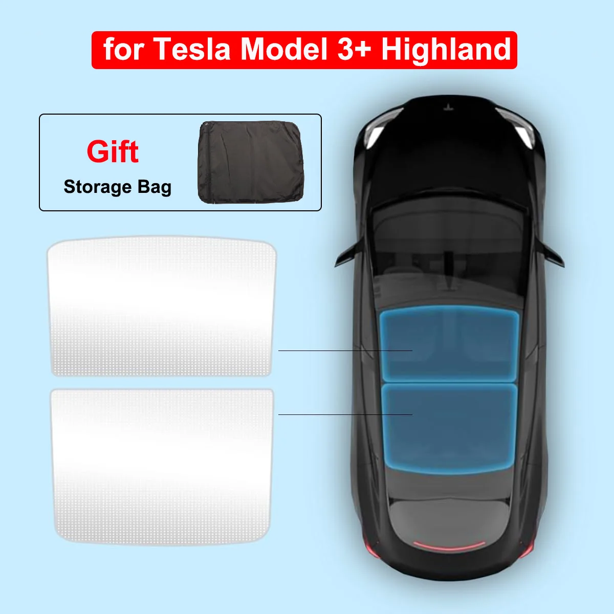 

Солнцезащитный Экран На Крышу Для Tesla Model Y Juniper И Model 3 Highland - Нанокристаллическое Стекло С Креплением