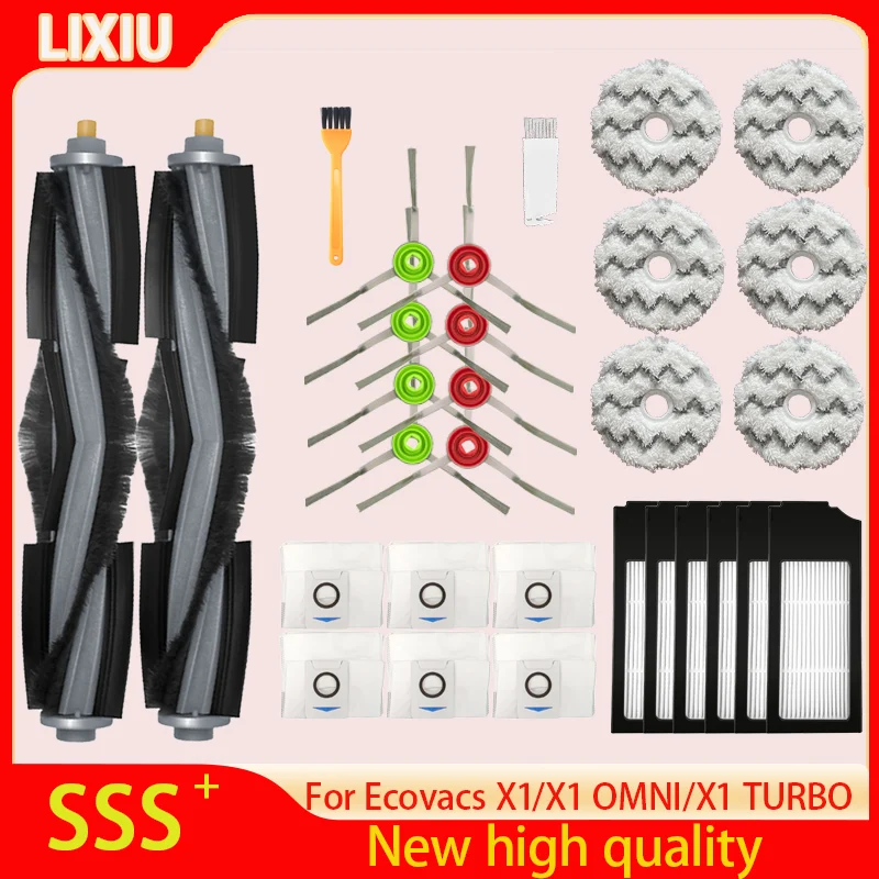 

For Ecovacs Deebot X1 omni Accessories dust bag HEPA filter vacuum cleaner rag mop cleaning cloth robot Replacement spare parts