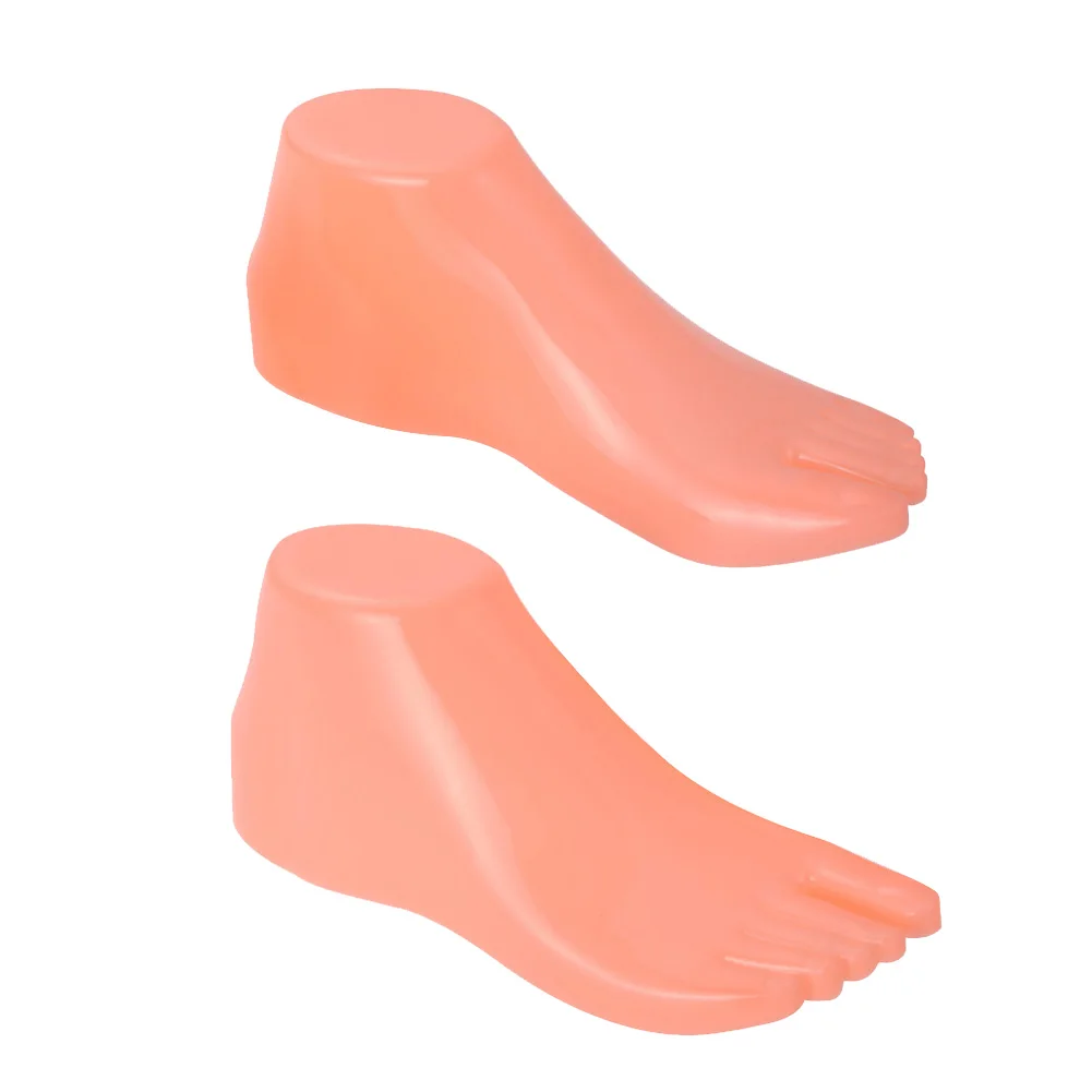

1 Pair Hard Plastic Foot Models Display Durability Shoe Extension Tool 22*7.6*8.5cm For Stuffing Shoes Mannequin