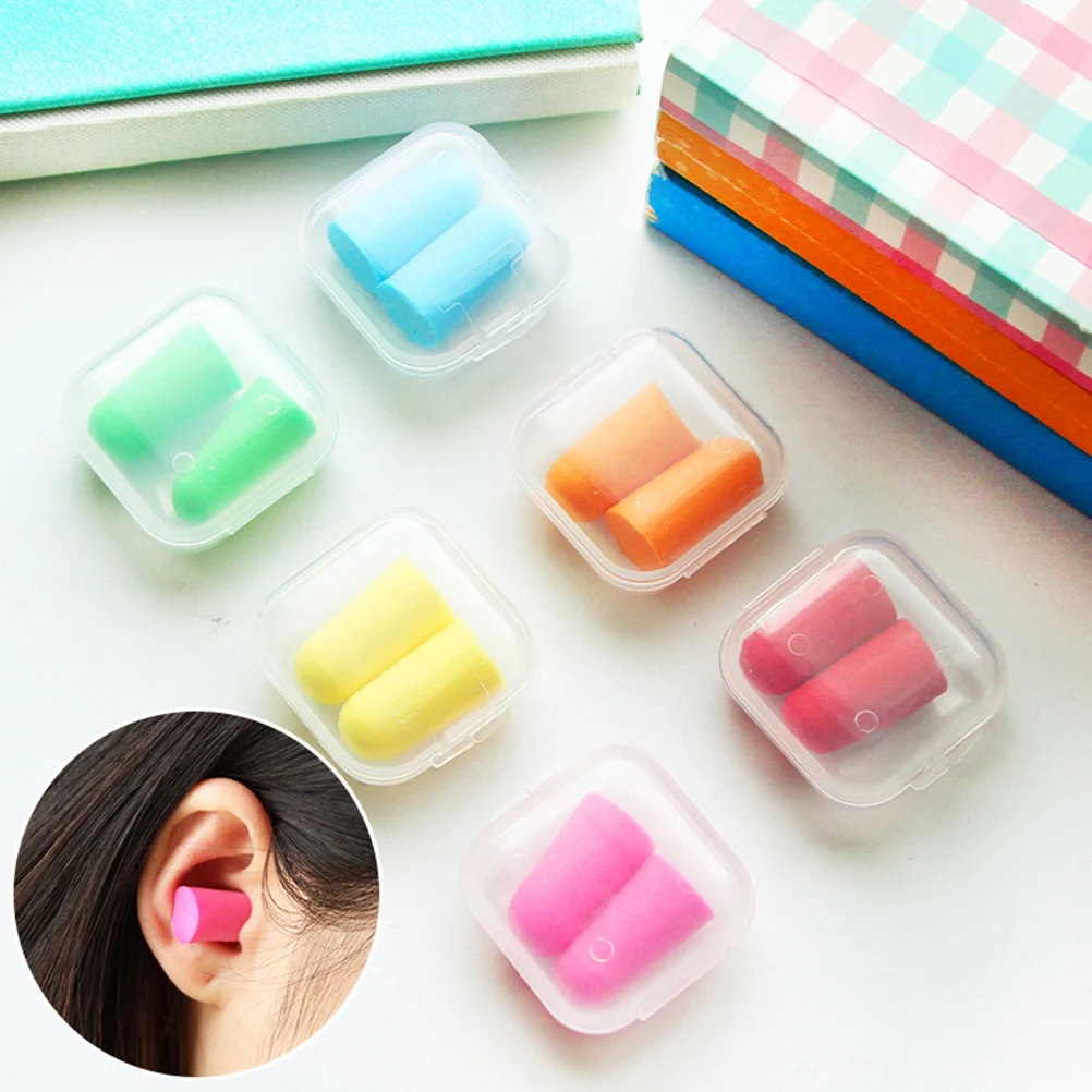 

1 Pair Candy-Color Sleep Ear Plugs Soft Foam Noise Prevention Earplugs