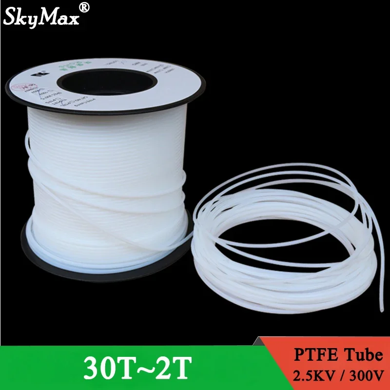 

1/5/10 м 30T-2T трубка из ПТФЭ F46 изолированная капиллярная теплозащита шланг передачи жесткая температура коррозионная стойкость 2,5 кВ 300 В