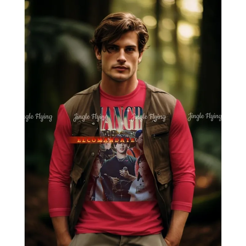 Футболка винтажная рубашка в стиле ретро 90-х годов футболка Bootleg Changbin свитер на