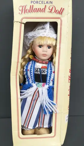 Большая винтажная Ретро фарфоровая кукла Голландия дворец девочка кукла украшение для дома антикварные украшения Рождественский подарок 27 см