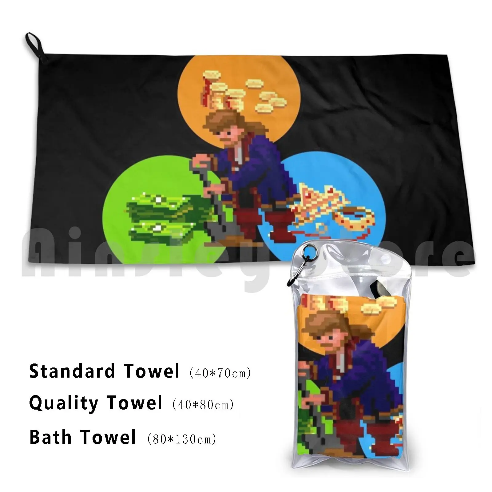 Monkey Island-Pirates Don't Mine Bitcoins-, Gadgets &s Beach Towel Quick Dry Quality Towel