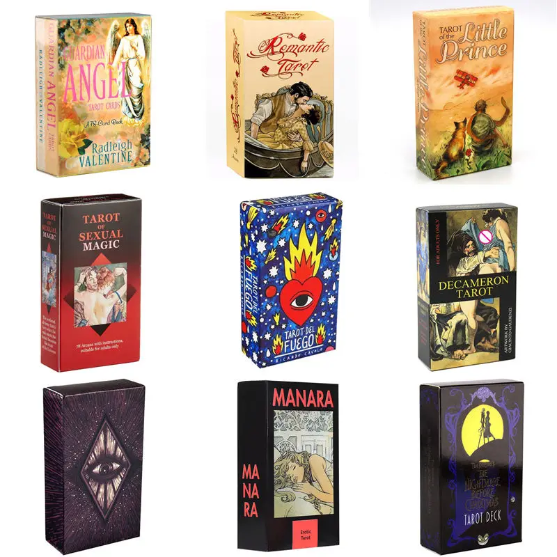 

Карточки Decameron Tarot, английская версия, PDF инструкция, Настольная колода, карточка с изображением оракула, Веселая игра, гадания, судьба, насто...