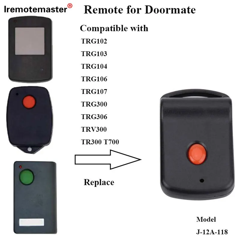 

For Doormate 303.00 MHZ Garage Door Remote Key 700T TRG300/306 TR300 TRV300/303 TRG107 TiltAMatic