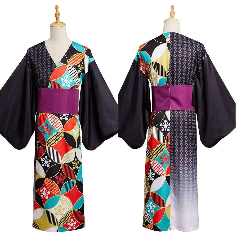

Demon Slayer Uzui Tengen Summer Kimono Outfits Halloween Carnival Suit