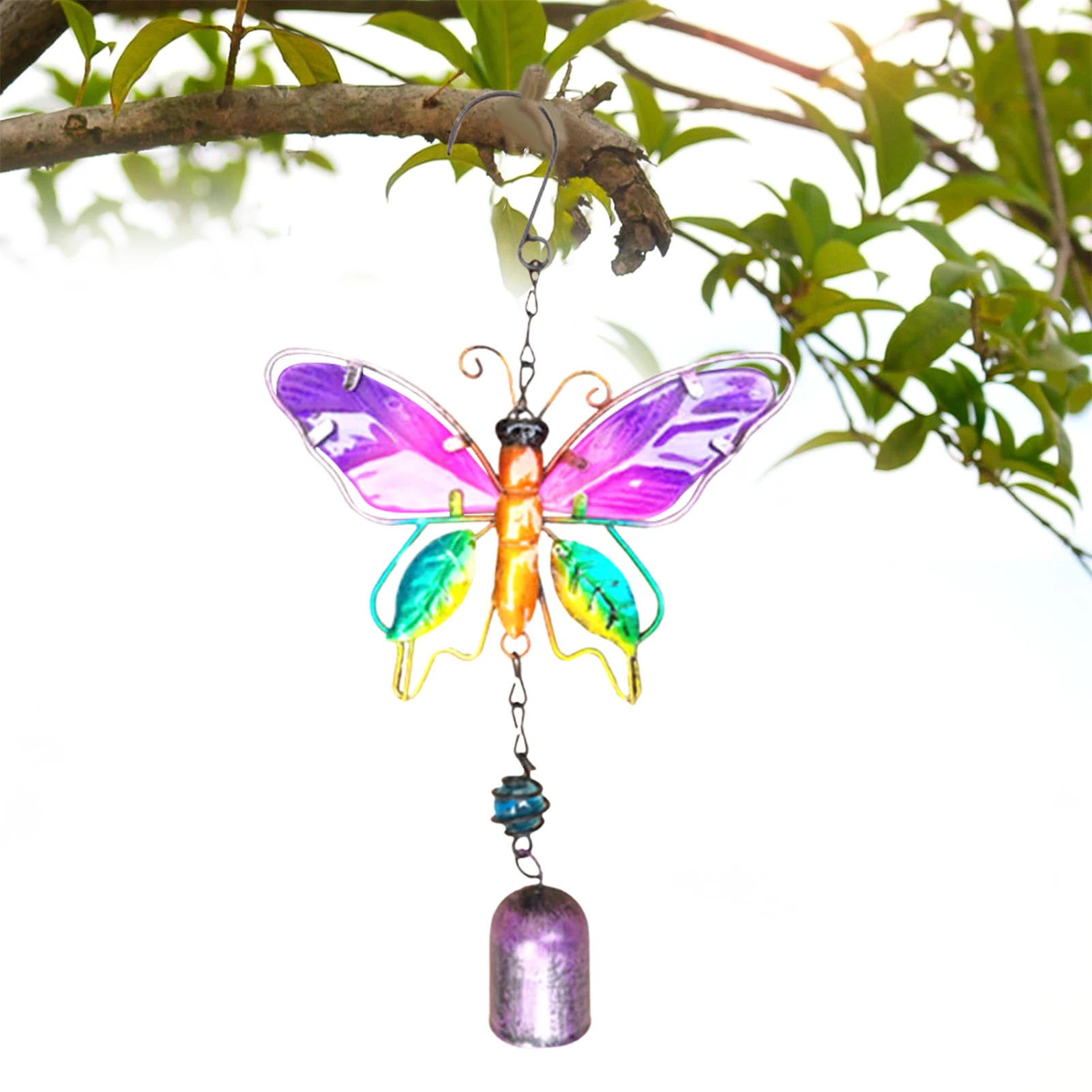 

Metal Hanging Windbells Window Yard Garden Decor Butterfly Wind Chime With Bells Creactive Iron Art Butterfly Wind Chimes