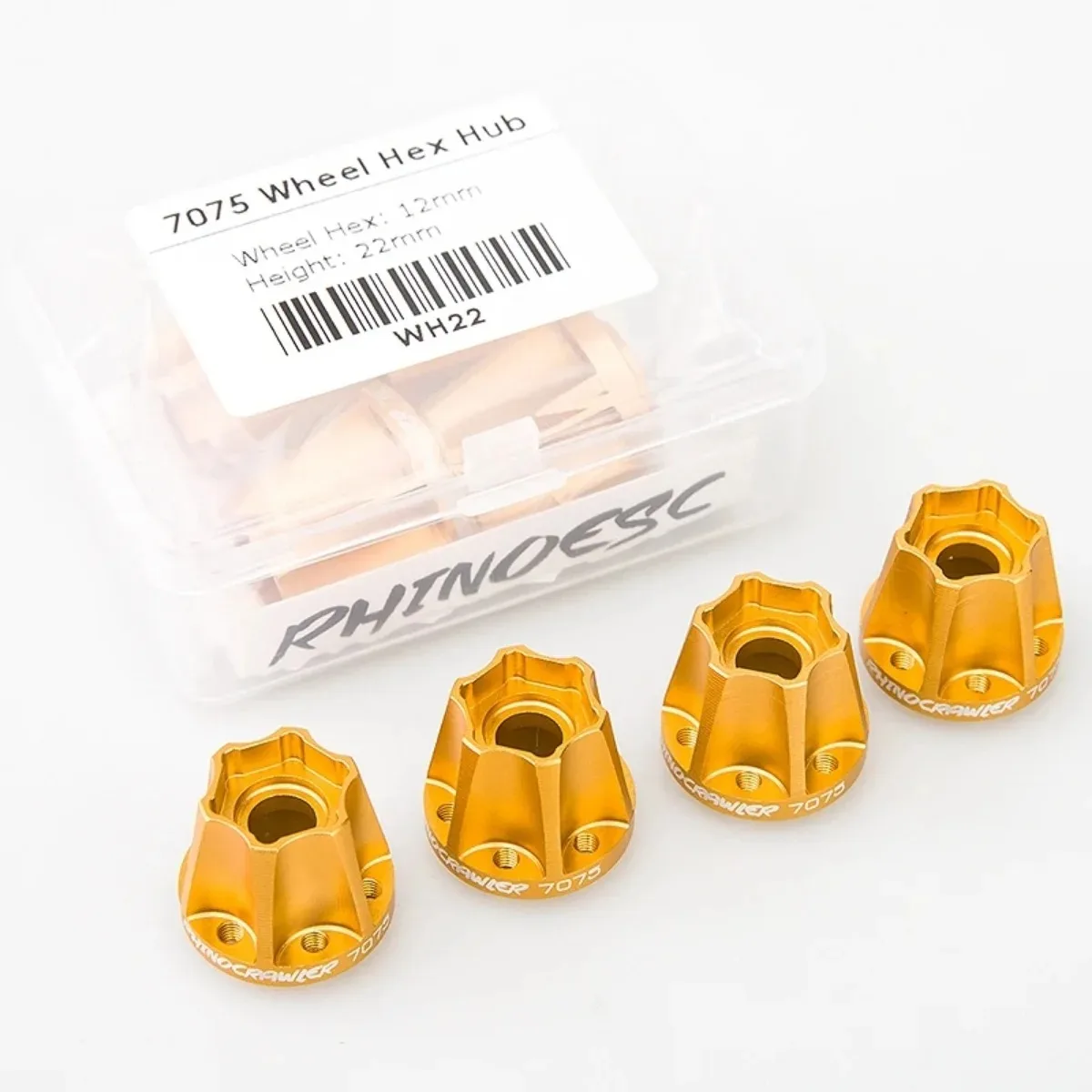 Rhinocrawler 4 шт. RC шестигранная втулка 6 мм 9 12 15 18 22 для 1/10 гусеничных колес 1 2 осевых SCX10