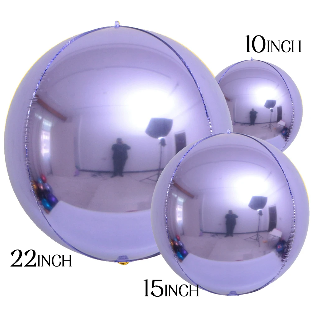 

3 шт. 4D круглые фольгированные шары, розовые, золотые, серебряные, MicroPlush