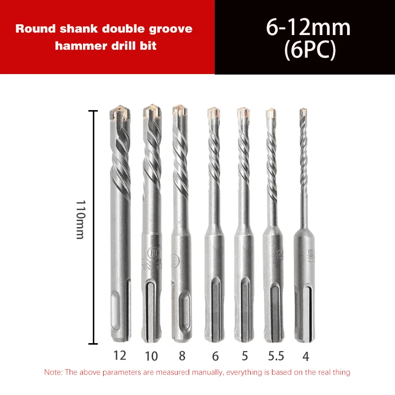 

1-6 шт. сверло для бетона SDS Plus с крестообразными насадками, настенный кирпичный блок, электрический молоток, каменная кладка