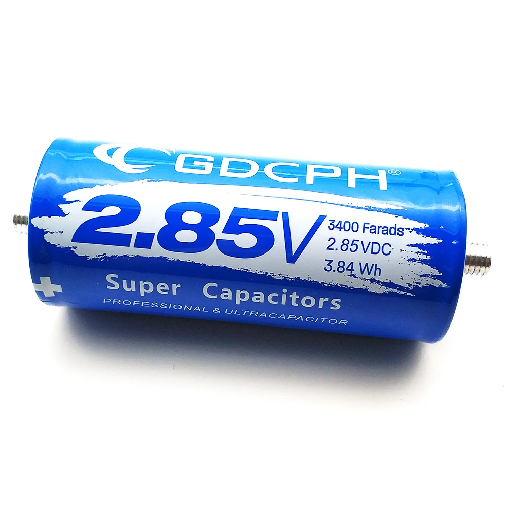 

2 Super Capacitors GDCPH Maxwell 2.85V 3400F Ultracapacitor Charger Capacitor Low ESR High Frequency High Current SuperCapacitor