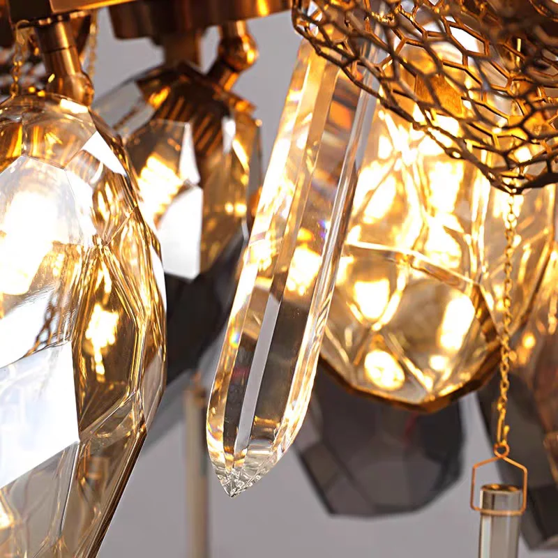 Роскошный художественный дизайн светодиодный стеклянный потолочный светильник