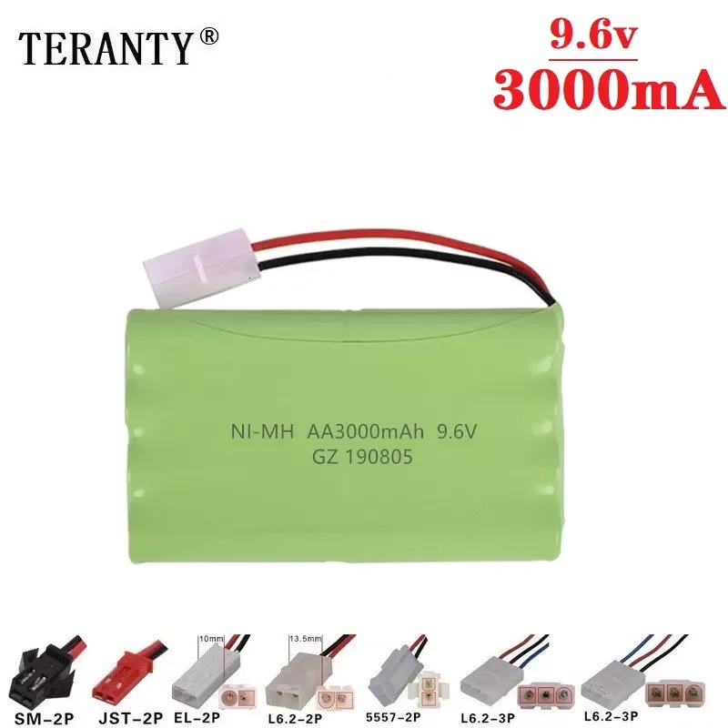 

( H Model ) 9.6v 3000mah NiMH Battery For Rc toy Car Tanks Trains Robot Boat Gun Ni-MH AA 2400mah 9.6v Rechargeable Battery 1Pcs