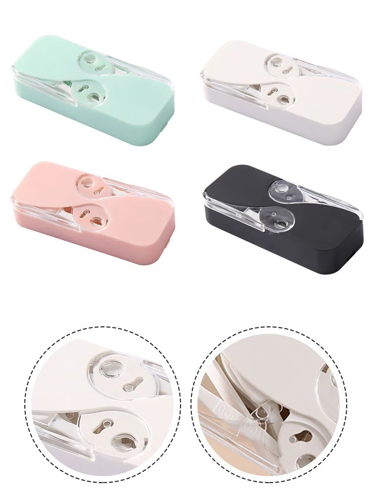 

Portable Mini Floss Storage Box Floss Automatic Pop-Up Carry 12 Floss Sticks Small And Exquisite 8x3.8x 1.2cm