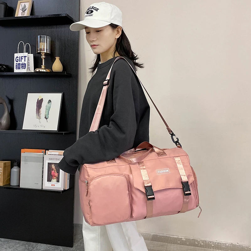 Large Capacity Korean Version Of The Fashion Travel Bag Female Backpack Trend Male Waterproof Luggage Storage Bag School Bag M12