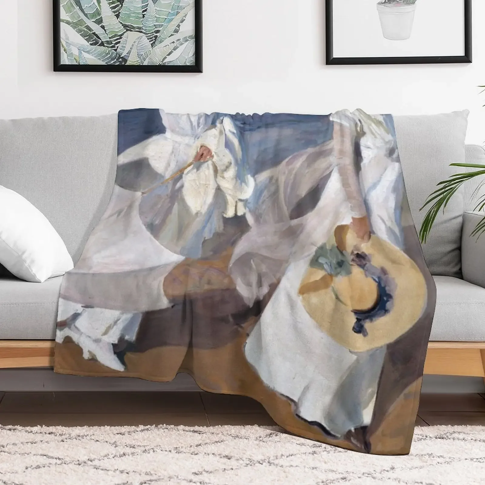 Прогулка по морю от Joaquín Sorolla (1909) Плед одеяла и тяжелые для сна