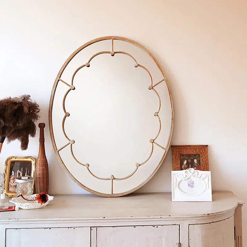 

Dressing Table Makeup Decorative Mirror Round Tabletop Cosmetic Selfie Decorative Mirror Vanity Espejo Home Decoration YX50DM