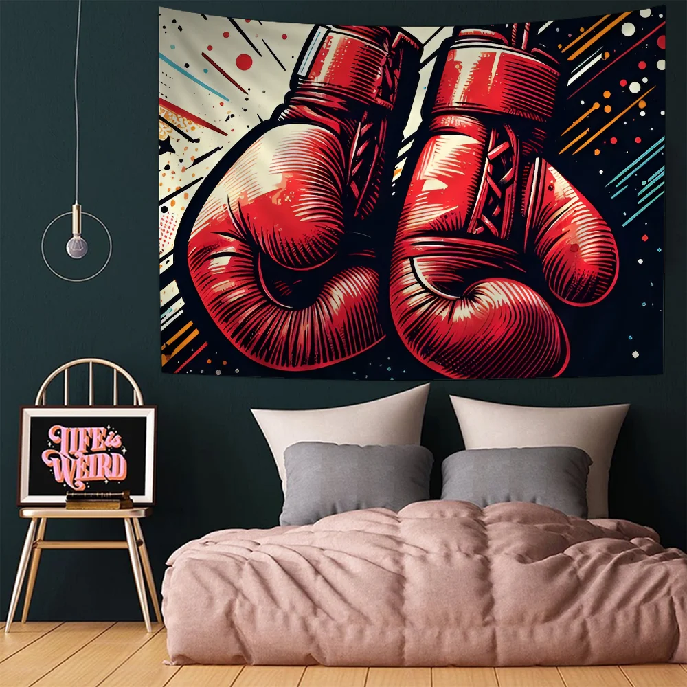 Боксерские боксерские перчатки HD подвесной богемный гобелен индийский Будда
