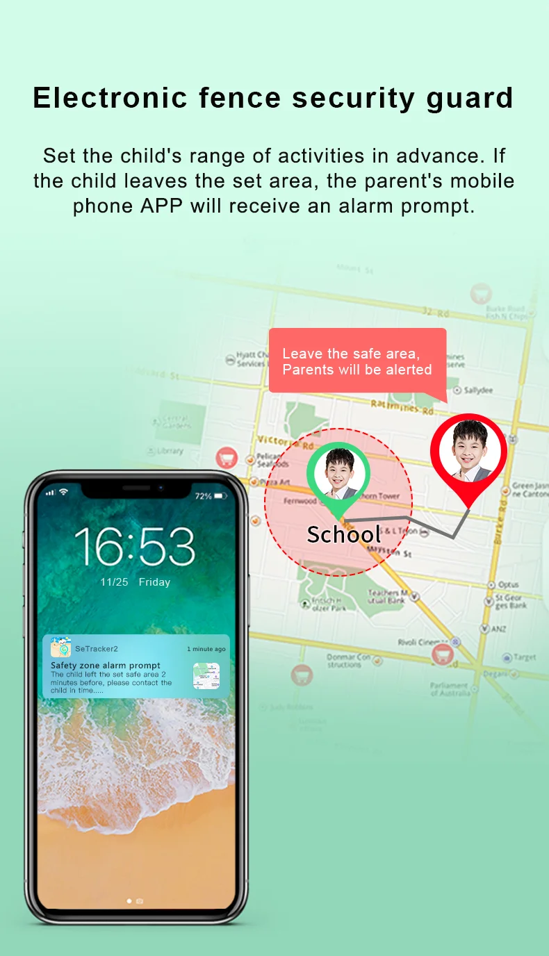 Детские Смарт-часы с GPS позиционирование 4G Sim-карта SOS телефонный звонок 8 Гб ПЗУ