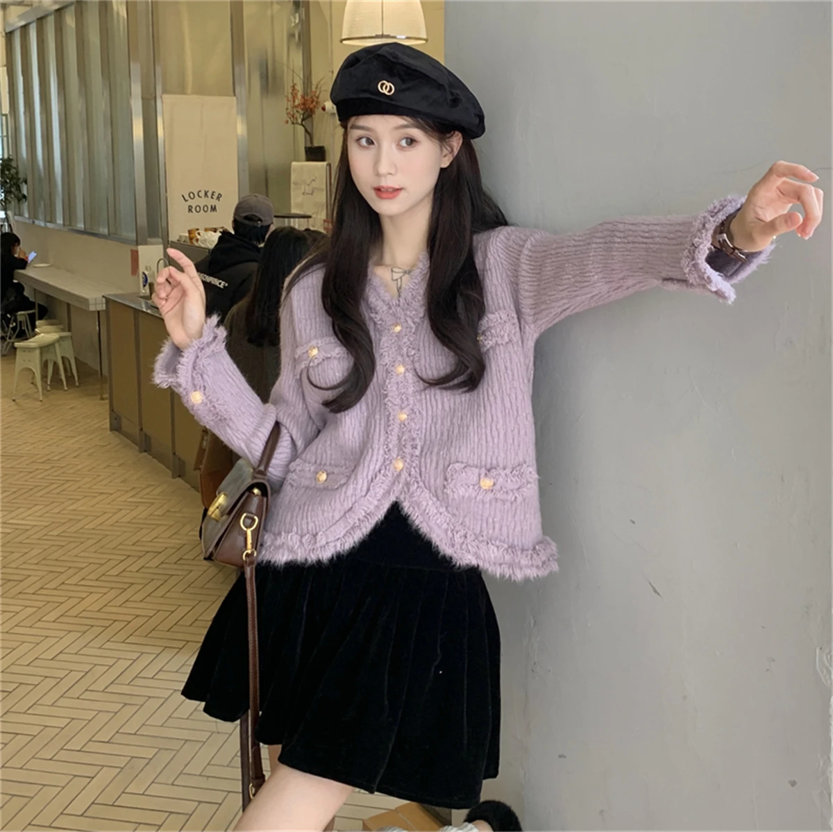 

Early Spring 2023 New Style Small Fragrance Temperament Sweater Jacket Women's Design Sense Small Knit Cardigan Top