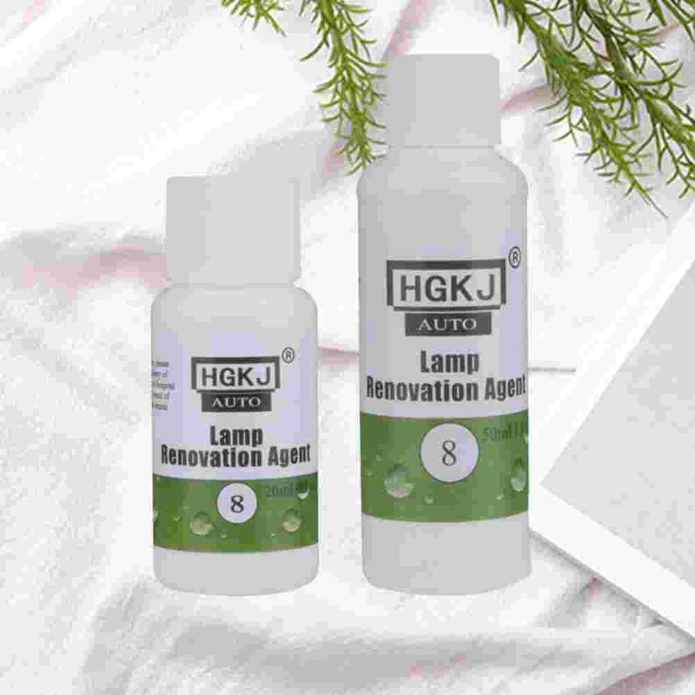 

2pcs Lamp Cleaner Portable Usuful Durable Prcatical Lamp Renovation Agent Headlight Polish Liquid for Auto