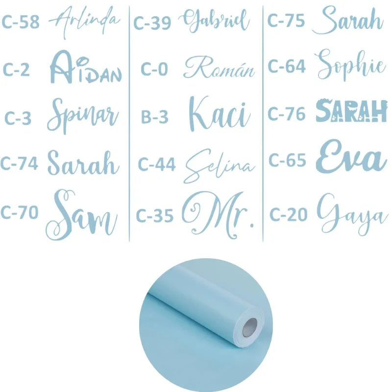 

Набор наклеек с именем, розовый золото, черный, 4 шт.