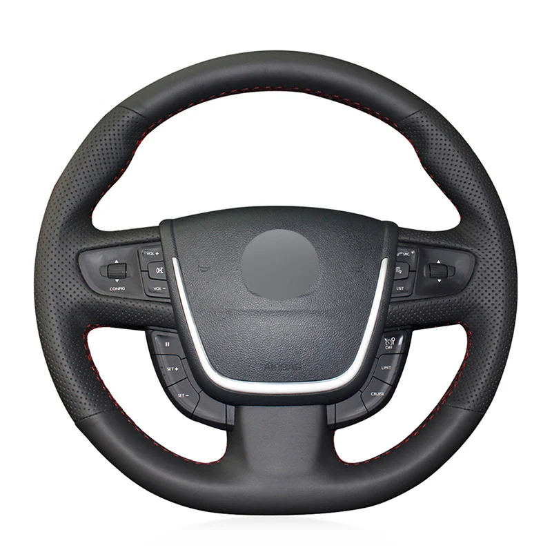 

Black Alcantara Leather Car Steering Wheel Cover For Peugeot 508 SW 206 207 307 3008 408 2011-2018 Car Accessories Interior