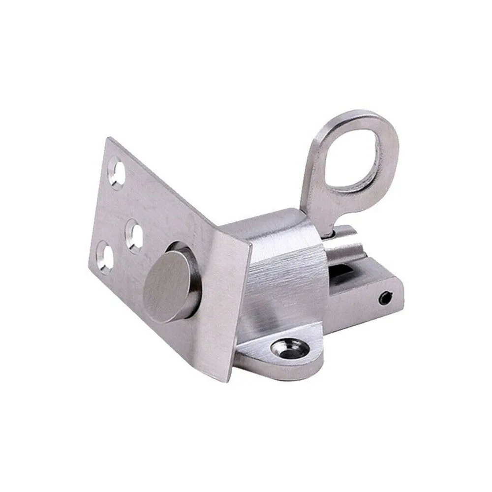 

Durable High Quality Door Lock Bolt Lock Self-closing Silver Simple Spring Spring Latch Stainless Steel Thickened