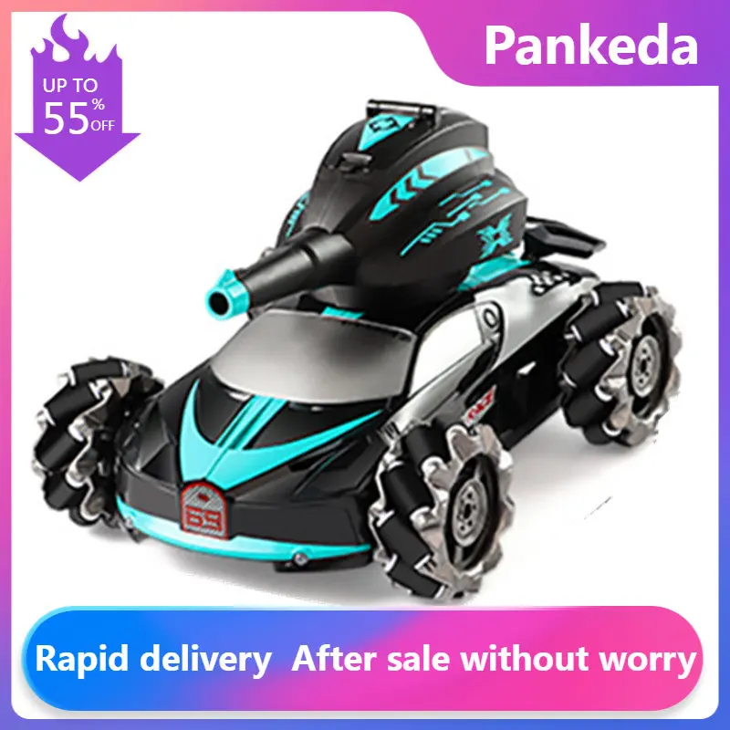 

RC Car 2.4G Toy 4WD Water Bomb Tank RC Toy Shooting Competitive Gesture Controlled Tank Remote Control Drift Car Kids Boy Toys