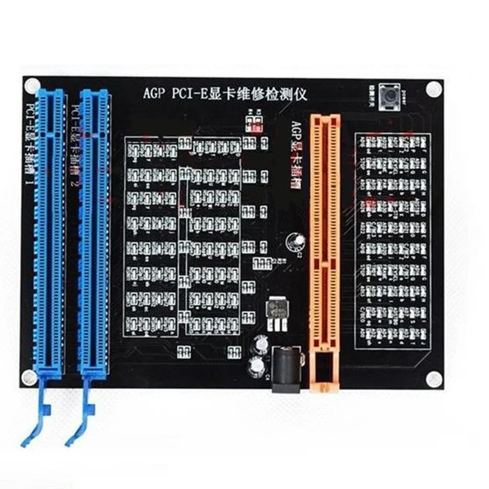 Тестер видеокарты AGP PCI-E X16 тестер двойного назначения для диагностики