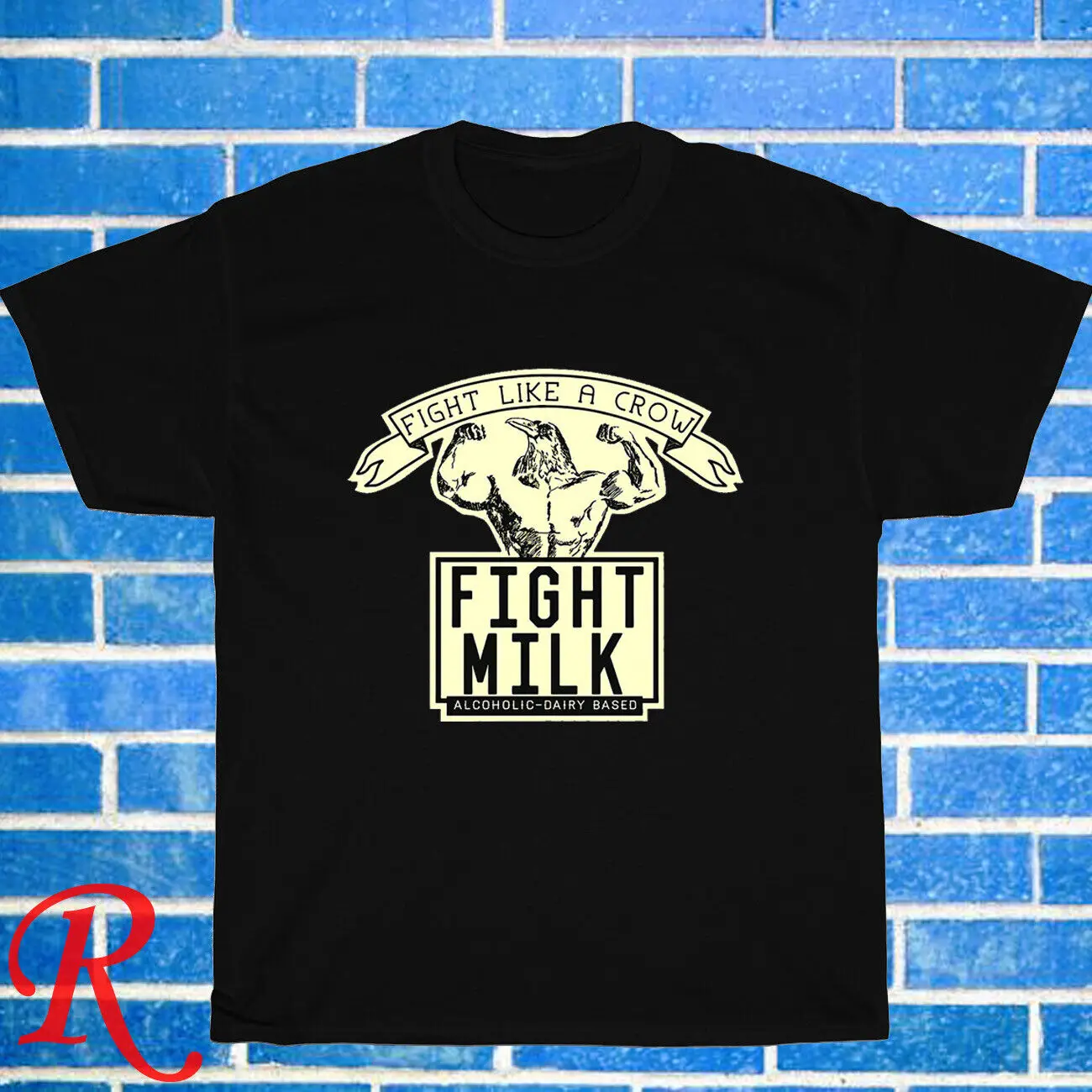 Новая футболка унисекс Fight Milk Like A Crow черная/серая/темно-синяя/белая размер S-5XL