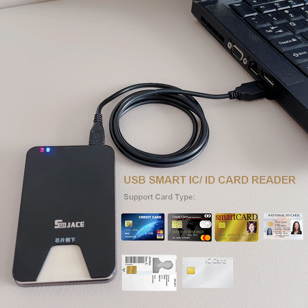 USB Smart Card Reader For Bank Card IC/ID EMV card Reader fo