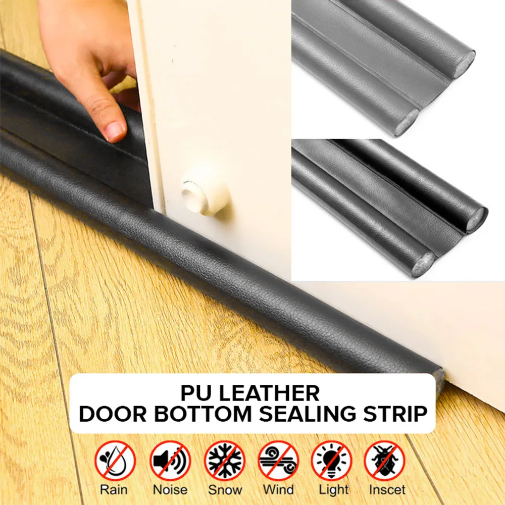 

Door Bottom Seal Strip Flexible Wind Reduction Stopper Under Door Sealing Blocker Door Weatherstrip Soundproof Wall Panels