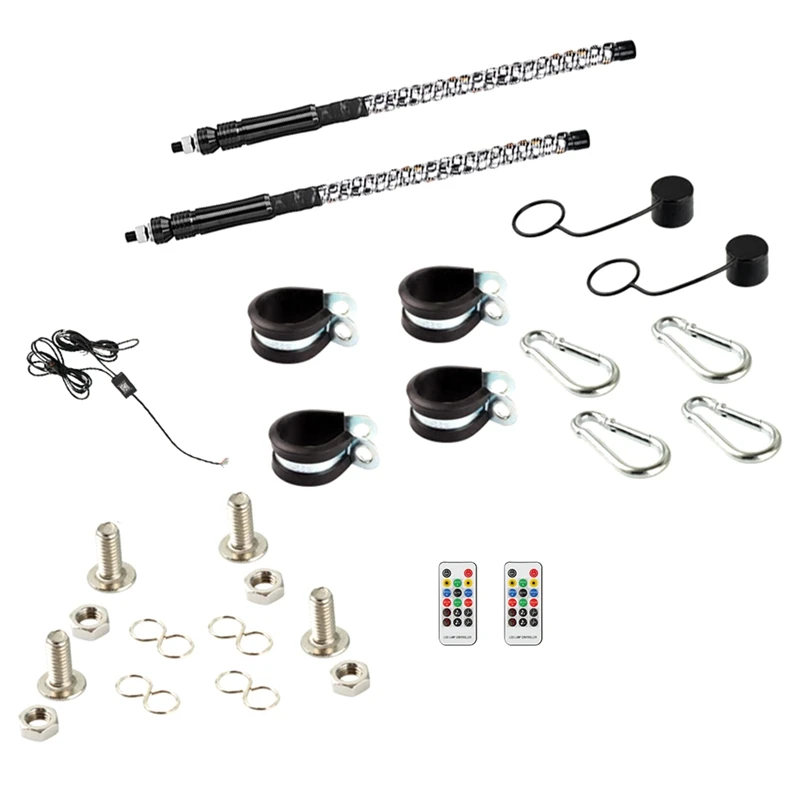 Осветительная спиральная лампа для мотоцикла 12 в 2 фута антенна с флагом