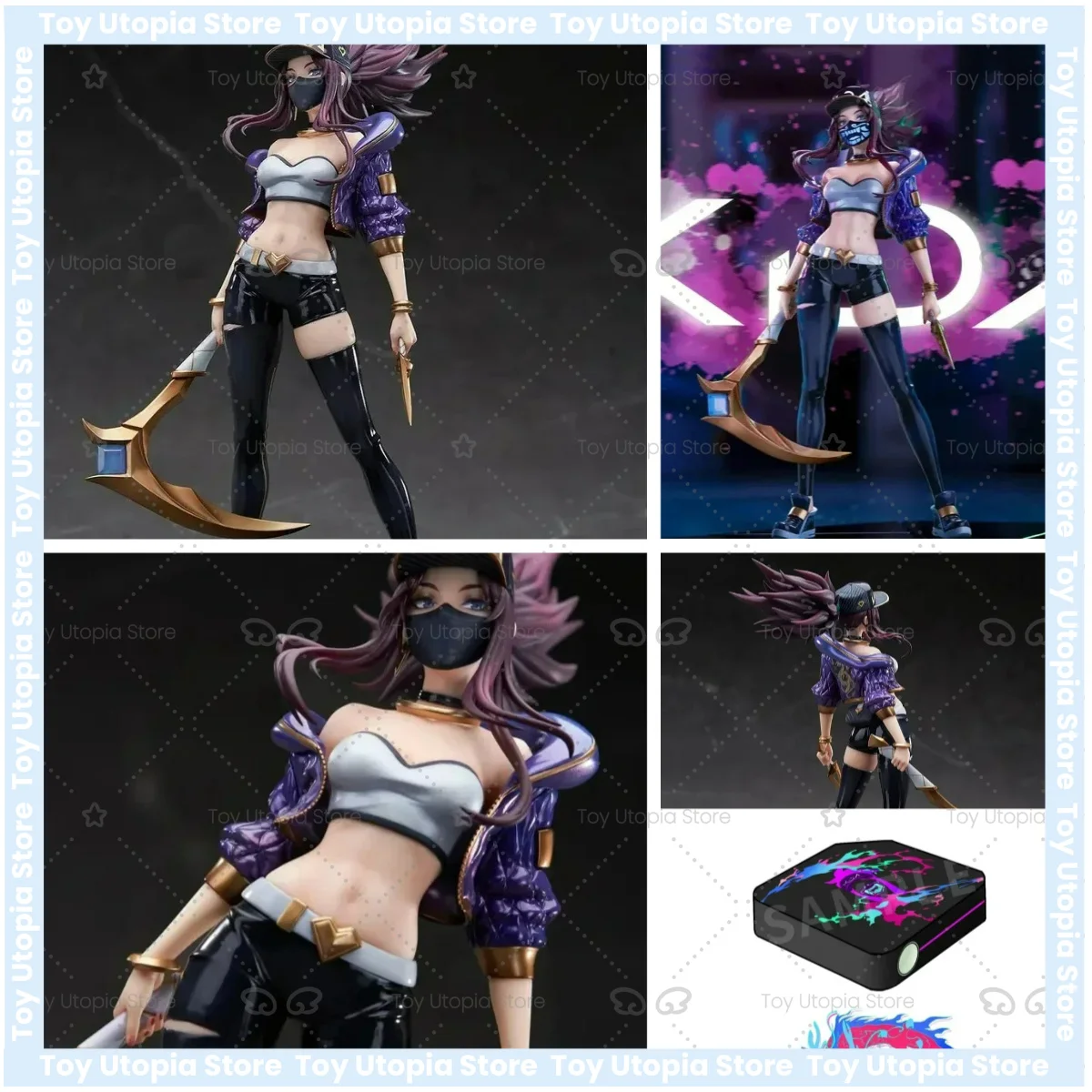 Фото Фигурка APEX INNOVATION K/DA Акали: Убойщица-разбойница, коллекционная модель из ПВХ, оригинальная статуэтка №1