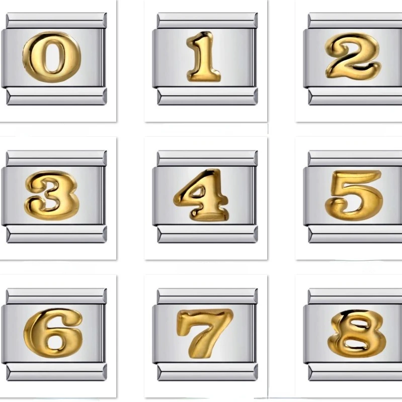 Браслет с арабскими цифрами и золотым покрытием для мужчин женщин украшение