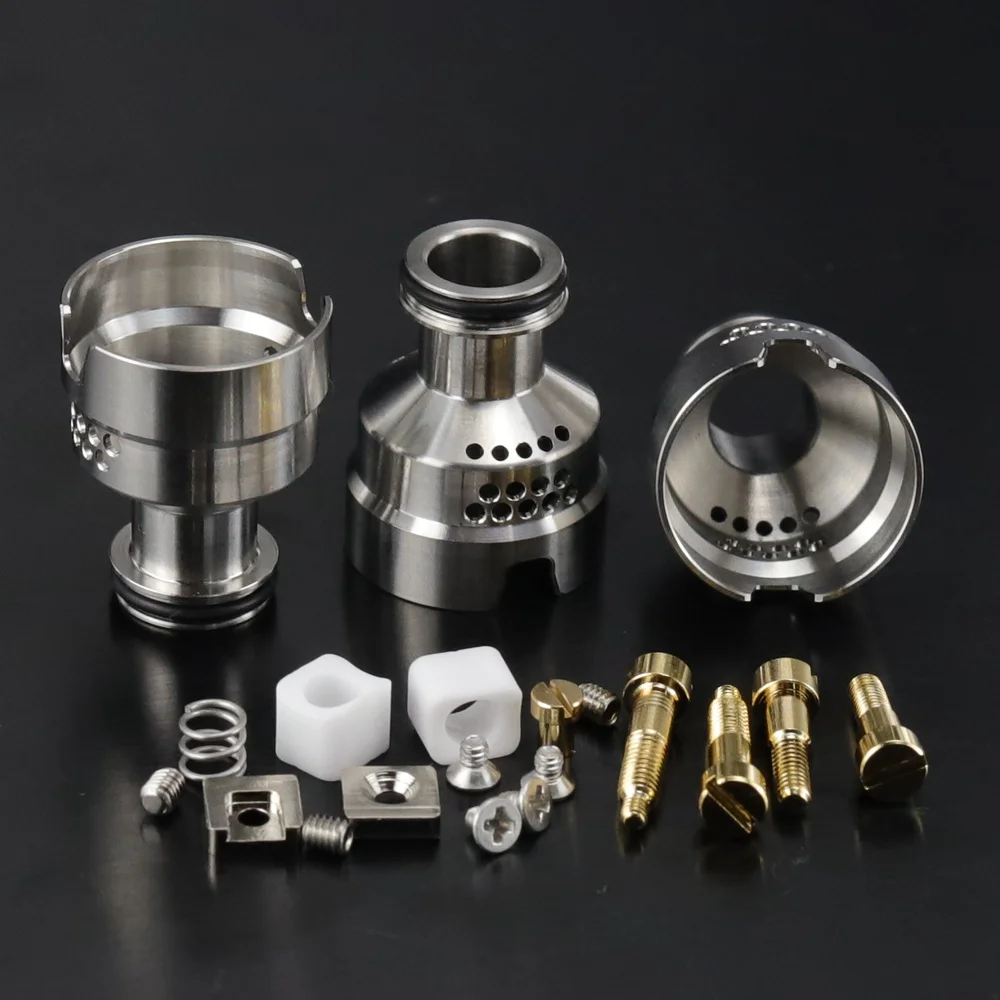 

Сетчатый электрод Zeus X RTA / Zeus X Chimeey 304 из нержавеющей стали, все виды базовых аксессуаров, керамическая прокладка 510 BF Pin