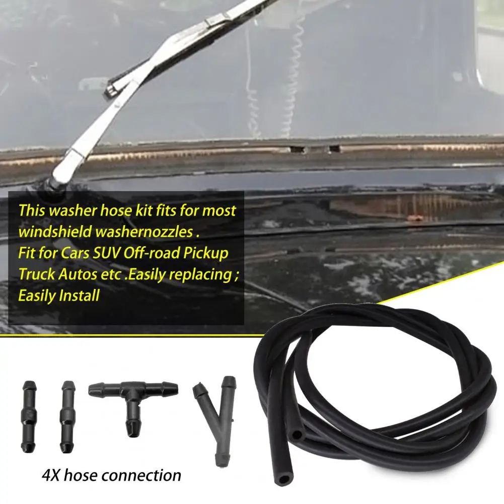 

Washer Wiper Spray Efficient Wide Application Rubber Car Windshield Washer Nozzle Hose for Car