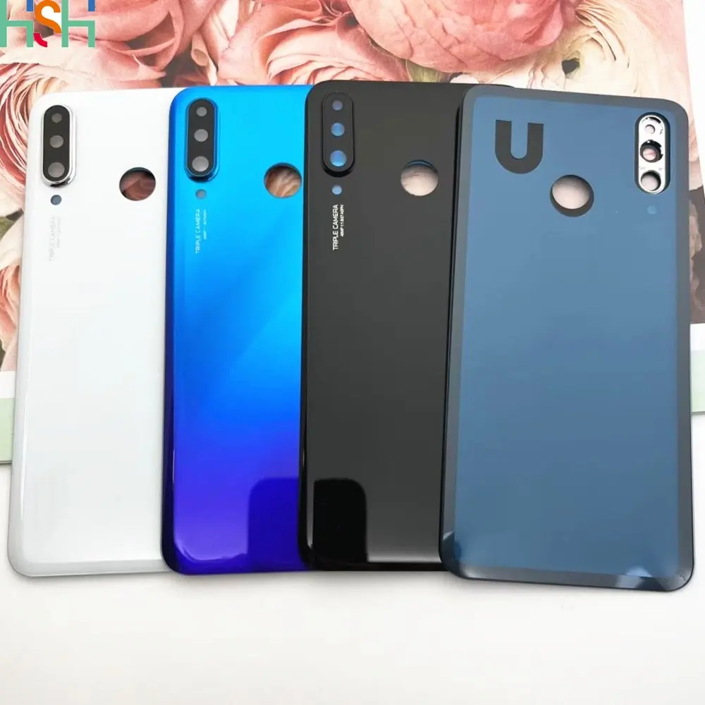 

P30Lite Back Glass For Huawei P30 Lite Battery Cover Rear Door Housing Case with Camera Lens For Huawei Nova 4e Battery Cover