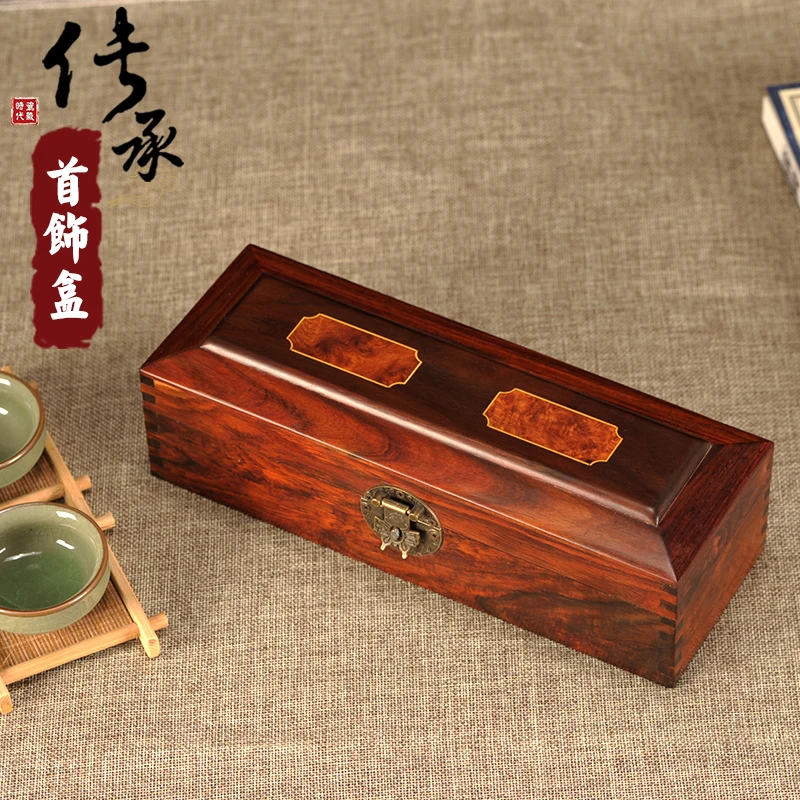 

Красная роза Santos, деревянная прямоугольная флип-магнитола, Женская Коллекционная коробка, резная деревянная коробка для хранения