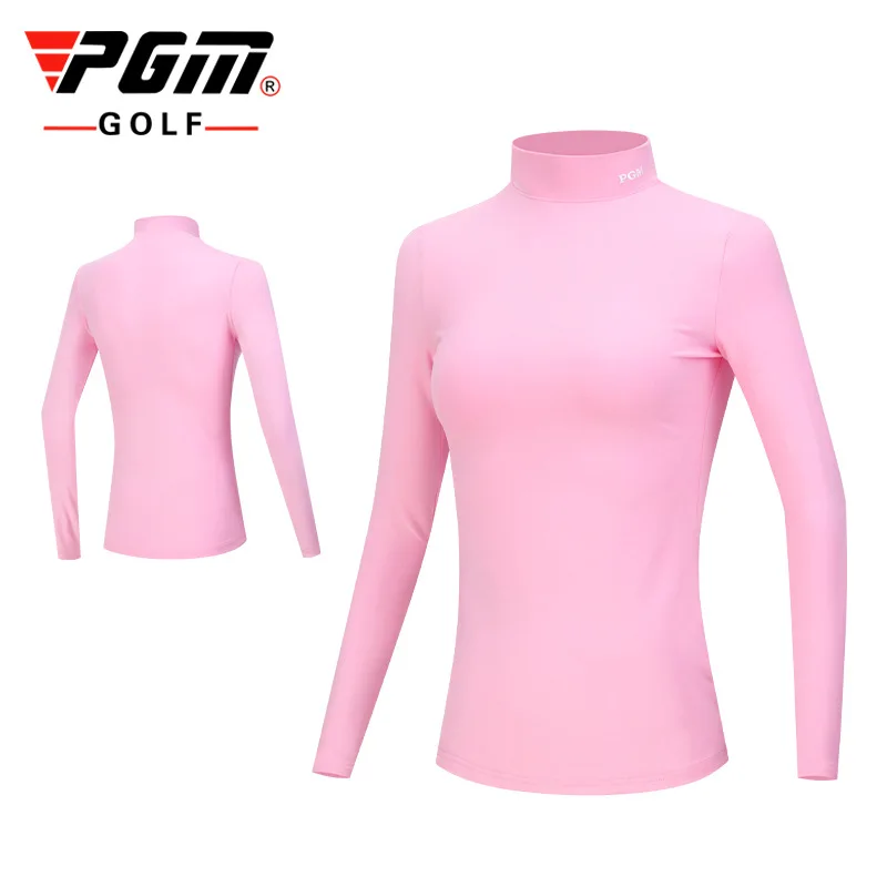 

PGM Autumn Winter Womens Shirt Long Sleeve Golf Clothing Keep Warm Outdoor Sports Bottoming-Shirt Ladies Slim Fit T Shirts YF389