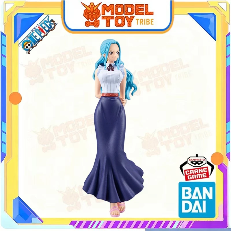 Фото В наличии: Оригинальная аниме-фигурка Bandai Banpresto из Японии, 180 мм, DXF One Piece Grandline Extra Nefeltari Vivi, призовая модель, игрушка, подарок №3