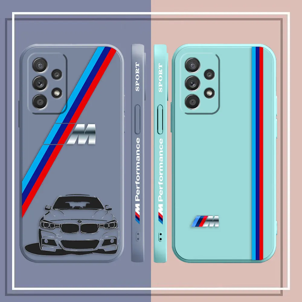 Case For Samsung Galaxy A91 A14 A73 A72 A71 A53 A52 A51 A42 A33 A32 A22 A715F A52S A22S 4G 5G Case Luxury Sports Car B-BMW Drift