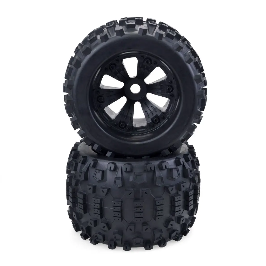 4pcs 170*103mm 1/8 Monster truck wheels tires for Redcat Rovan HPI  Savage XL MOUNTED GT FLUX HSP 1/8 monster truck enlarge
