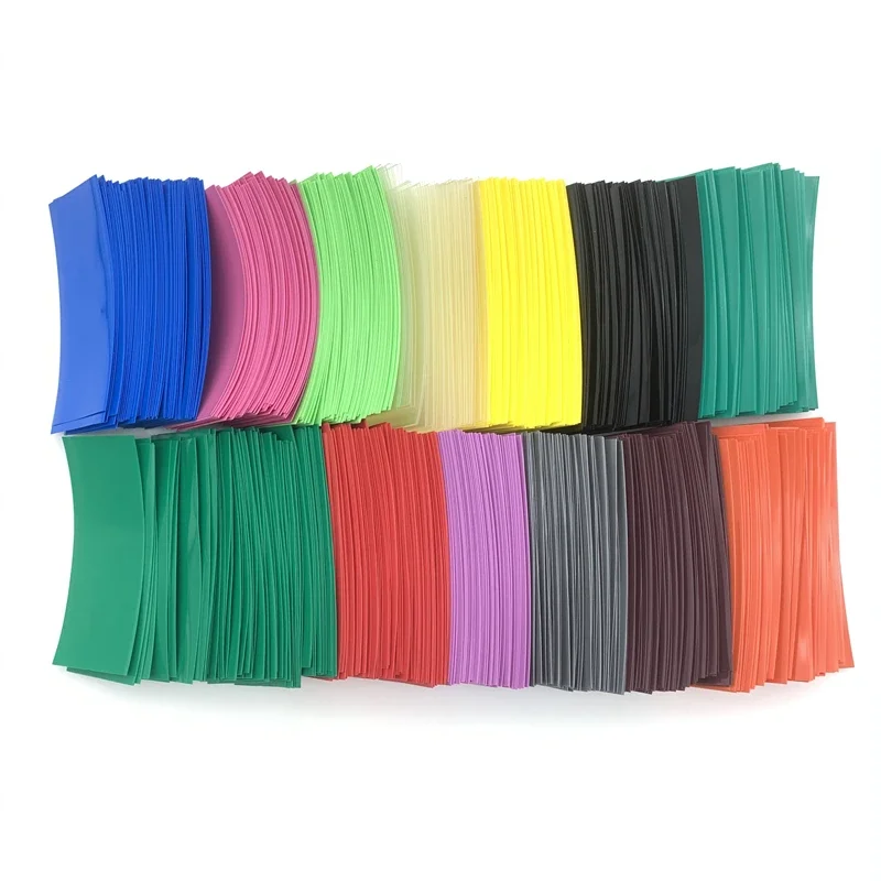 20 ~ 200 шт. ПВХ термоусадочная трубка 18650 Lipo аккумуляторная пленка предварительно