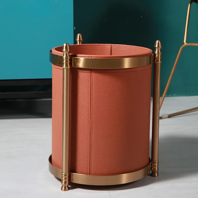 Высококлассное кожаное офисное ведро для хранения креативная гостиная домашняя